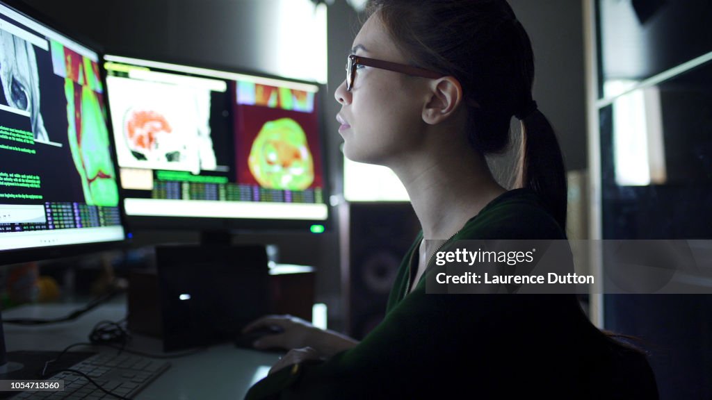 Physiologie-Bildschirme beobachten