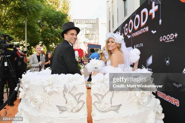 Lana Gomez and Sebastian Maniscalco attend the 2018 GOOD+ Foundation's 3rd Annual Halloween Bash presented by Delta Air Lines and Otter Pops on...