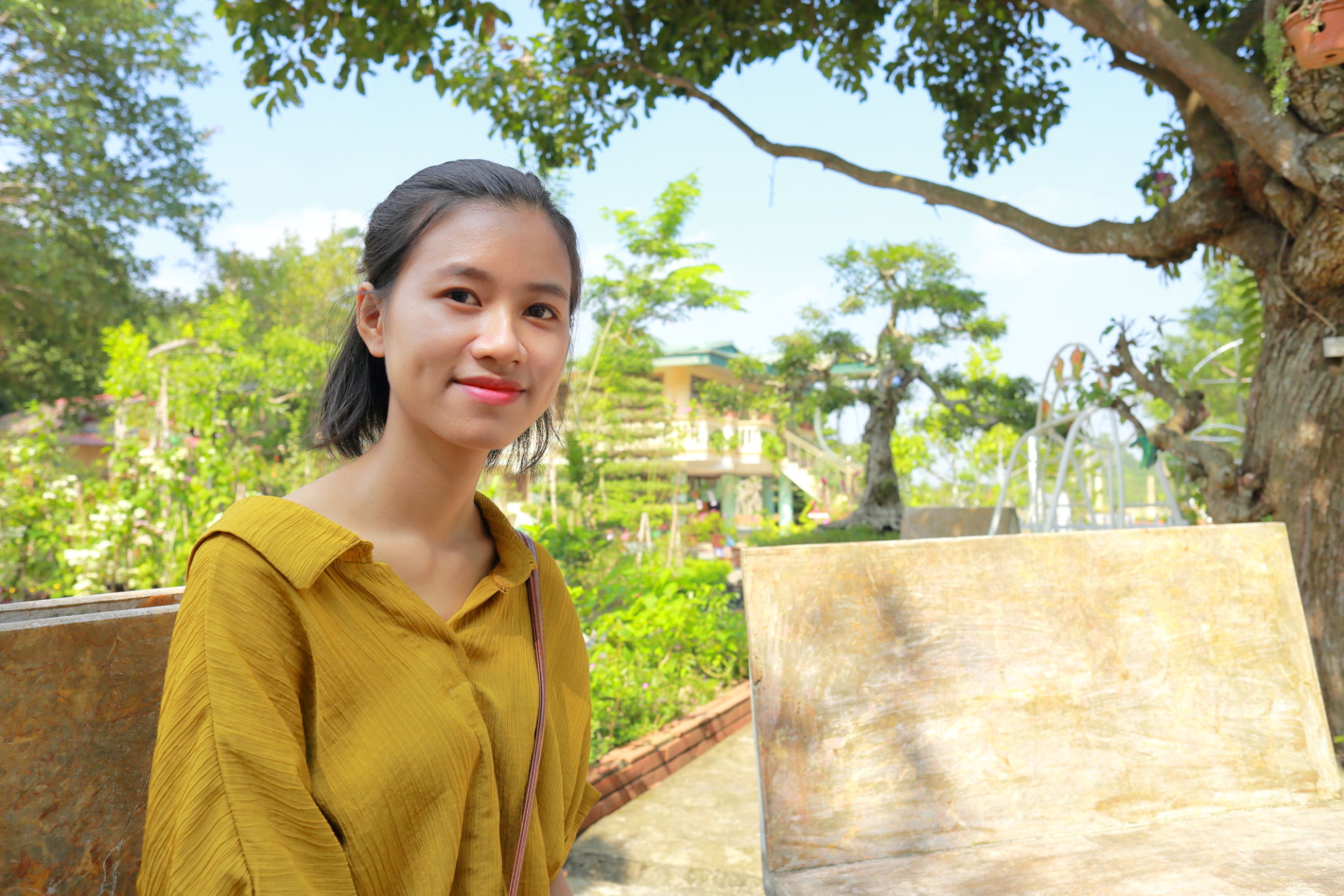 woman traveling to the country side of Vietnam woman traveling to the country side of Vietnam