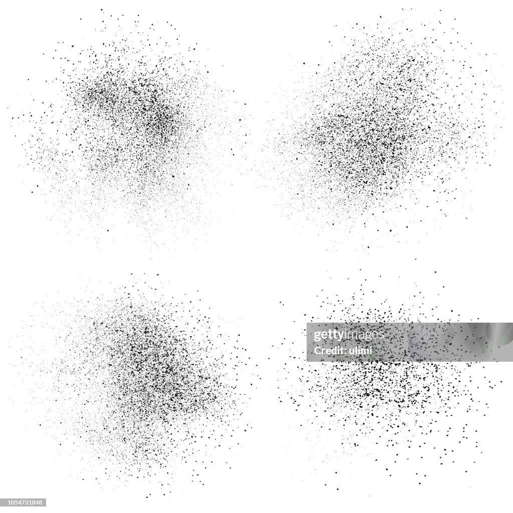 Black Powder Dust Vector Elements High-Res Vector Graphic - Getty Images