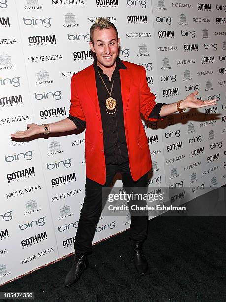 Blogger Micah Jesse attends the 10th Annual Gotham Magazine gala at Capitale on October 14, 2010 in New York City.