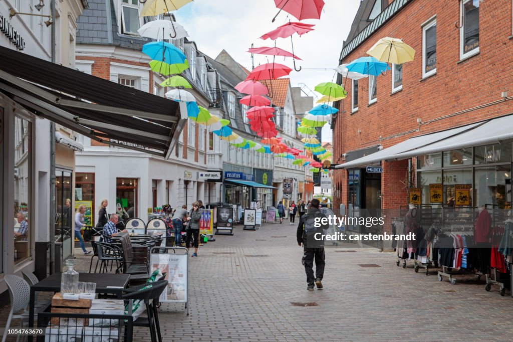 Main Street in a small city in Denmark