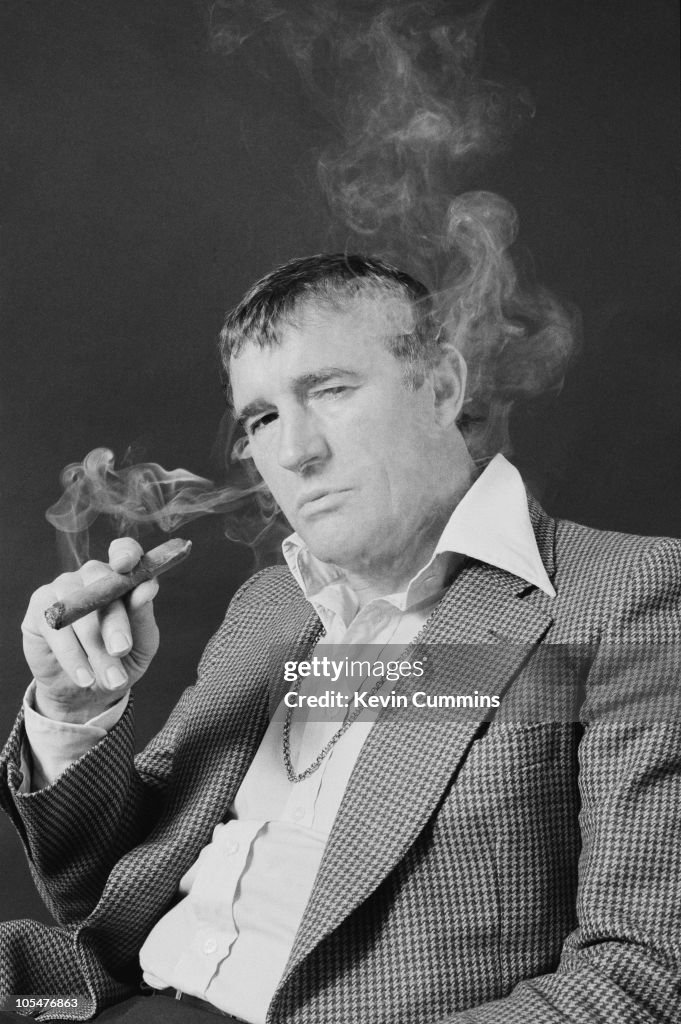 Manchester City FC Manager Malcolm Allison Poses During A Shoot For manchester-city-fc-manager-malcolm-allison-poses-during-a-shoot-for