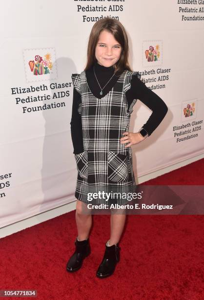 Raegan Revord attends the Elizabeth Glaser Pediatric Aids Foundation's 30th Anniversary, A Time For Heroes Family Festival at Smashbox Studios on...