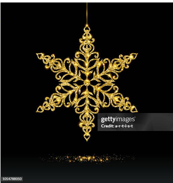 Golden Snowflake High-Res Vector Graphic - Getty Images