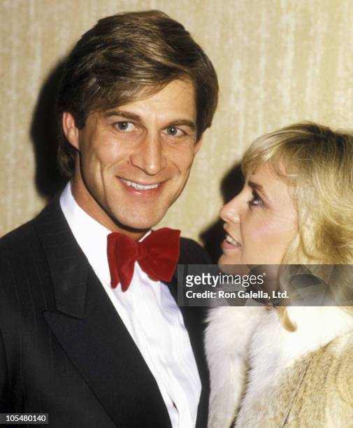 Actor Simon MacCorkindale and actress Susan George attend the Starlight Children's Foundation Valentine's Day Benefit Gala on February 14, 1986 at...