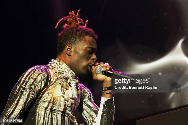 Rapper Lil Uzi Vert performs at Power 105.1's Powerhouse 2018 at Prudential Center on October 28, 2018 in Newark, New Jersey.
