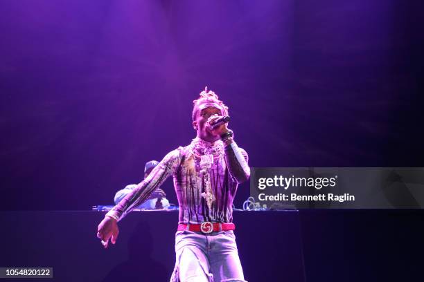 Rapper Lil Uzi Vert performs at Power 105.1's Powerhouse 2018 at Prudential Center on October 28, 2018 in Newark, New Jersey.