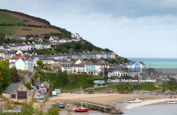 General view of New Quay beach on October 8, 2018 in New Quay, Ceredigion United Kingdom.