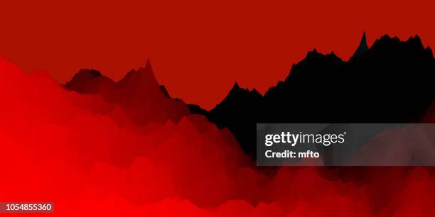 red abstract background - large wave stock illustrations