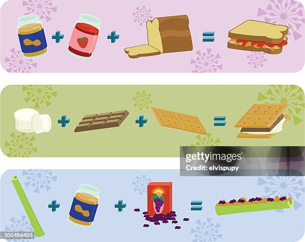 bildbanksillustrationer, clip art samt tecknat material och ikoner med kid recipes - vector stock illustrations