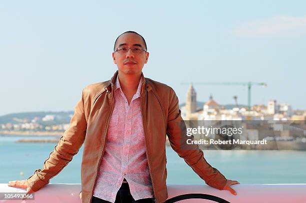 Apichatpong Weerasethakul attends a photocall for his latest movie 'Uncle Boonmee Who Can Recall His Past Lives' at the 43rd Sitges Film Festival...