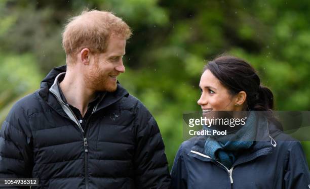 Prince Harry, Duke of Sussex and Meghan, Duchess of Sussex visit Abel Tasman National Park, which sits at the north-Eastern tip of the South Island,...