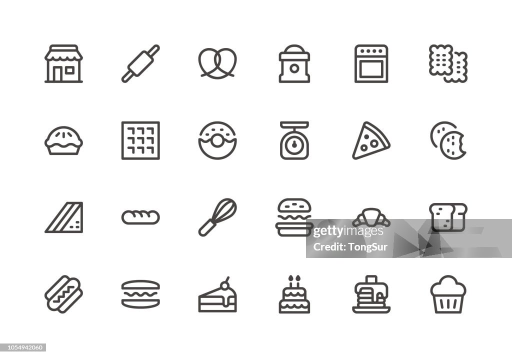 Bakery - Line Icons