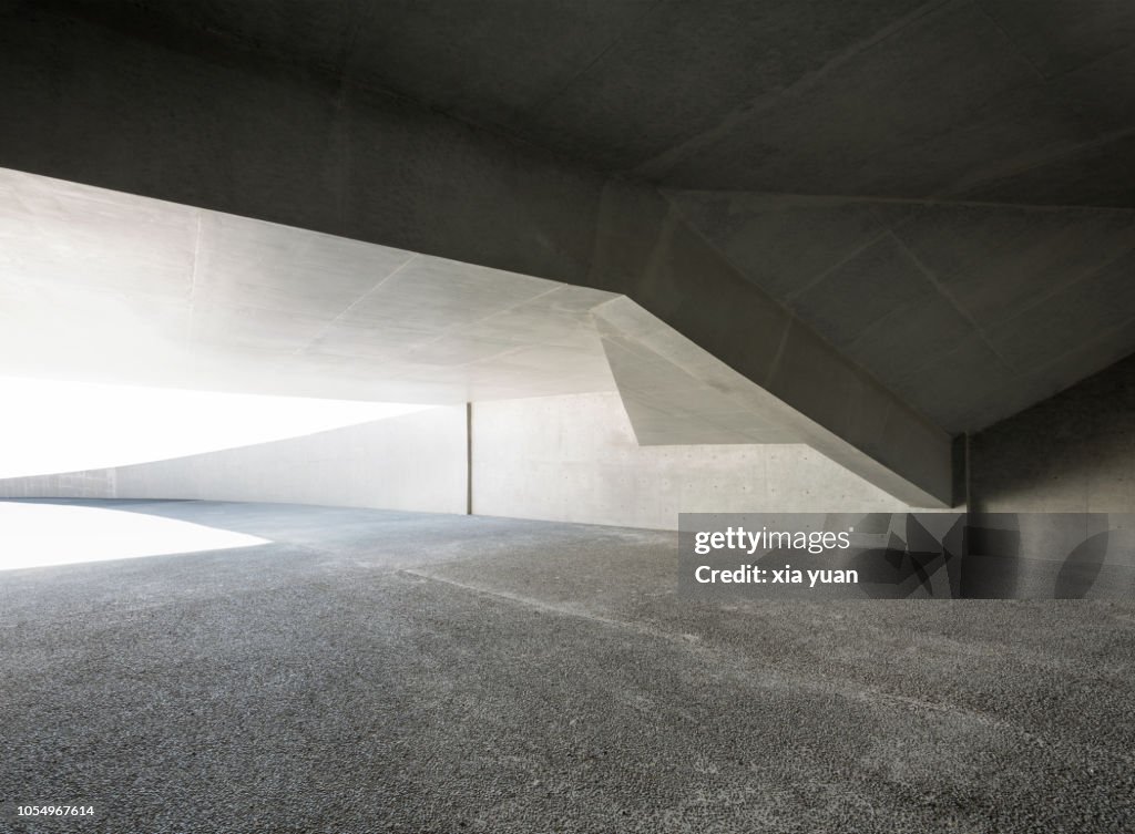 Multiple exposure image of the concrete wall