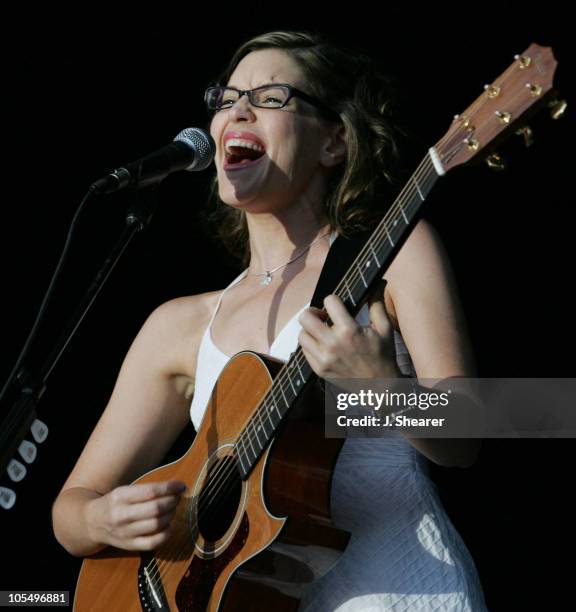 Lisa Loeb during Lisa Loeb in Concert at the Greek Theatre - August 1, 2004 at Greek Theatre in Los Angeles, California, United States.