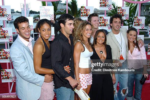 Cast of MTV's "The Real World" Philadelphia during 2004 MTV Video Music Awards - Arrivals at American Airlines Arena in Miami, Florida, United States.