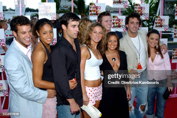 Cast of MTV's "The Real World" Philadelphia during 2004 MTV Video Music Awards - Arrivals at American Airlines Arena in Miami, Florida, United States.