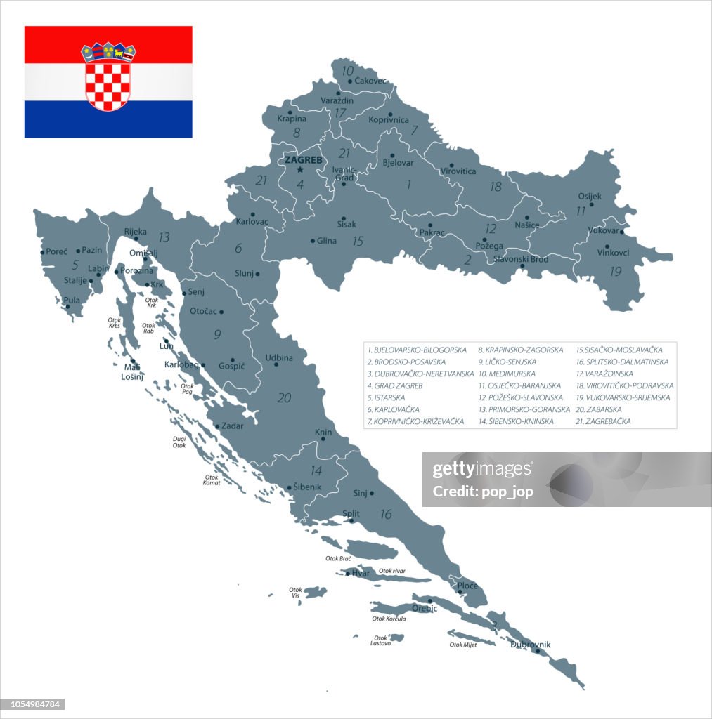 30 - Kroatien - Graustufen isoliert 10