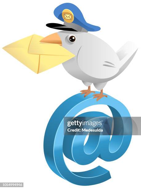 ilustraciones, imágenes clip art, dibujos animados e iconos de stock de paloma de la letra por correo enveleope - homing pigeon