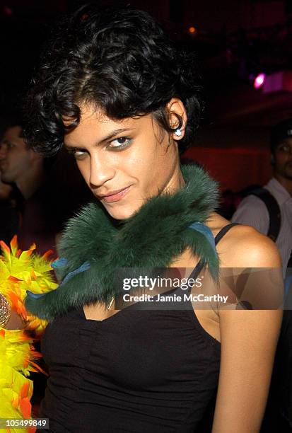 Omahyra during Olympus Fashion Week Spring 2005 - Mao Magazine Launch Party at Altman Building in New York City, New York, United States.