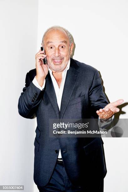 Businessman Philip Green is photographed for the Financial Times on July 9, 2015 in London, England.