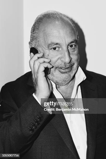 Businessman Philip Green is photographed for the Financial Times on July 9, 2015 in London, England.