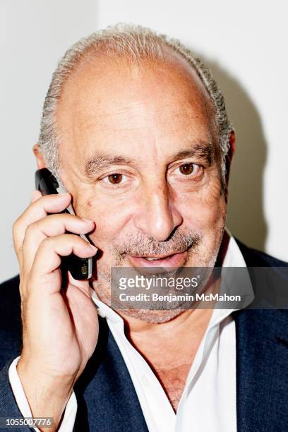 Businessman Philip Green is photographed for the Financial Times on July 9, 2015 in London, England.