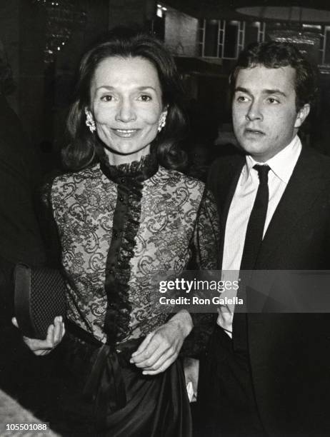 Lee Radziwill and Anthony Radziwill during Opening of "Lunch Hour" at Barrymore Theatre in New York City, New York, United States.