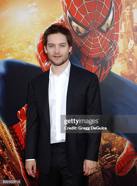 Tobey Maguire during "Spider-Man 2" Los Angeles Premiere - Arrivals at Mann Village in Westwood, California, United States.