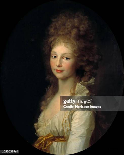 Princess Frederica Charlotte of Prussia , 1797-1798. Found in the Collection of Staatliche Museen, Berlin. Artist Tischbein, Johann Friedrich August .