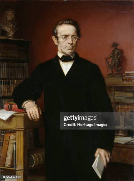 Portrait of Johann Gustav Droysen , 1885. Found in the Collection of Staatliche Museen, Berlin. Artist Bendemann, Eduard .