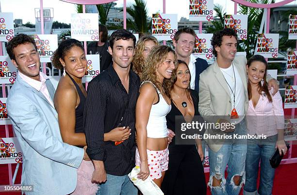 Cast of MTV's "The Real World" Philadelphia during 2004 MTV Video Music Awards - Arrivals at American Airlines Arena in Miami, Florida, United States.