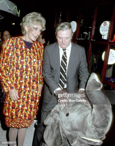 Pat Buckley and William F. Buckley Jr. During Pediatric Cancer Research Benefit at FAO Schwartz Toy Store in New York City, New York, United States.