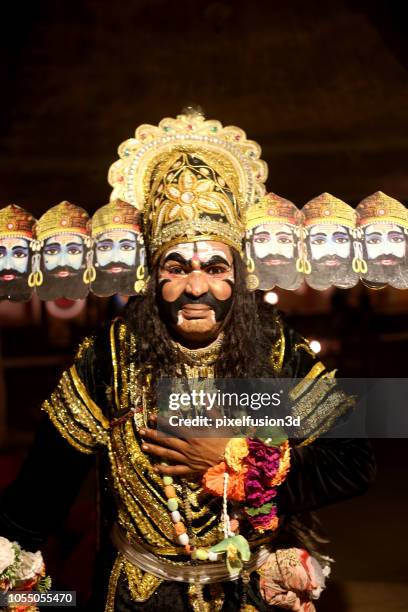 ravana portrait outdoor at night. - ravana stock pictures, royalty-free photos & images