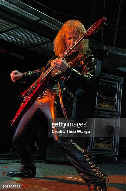 Downing of Judas Priest during OzzFest 2004 Tour Opener at CTNow Meadows in Hartford, Conneticut, United States.