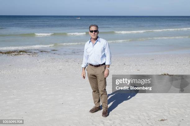 David Shapiro, Democratic U.S. Representative candidate from Florida, stands for a photograph in Siesta Key, Florida, U.S., on Wednesday, Oct. 17,...