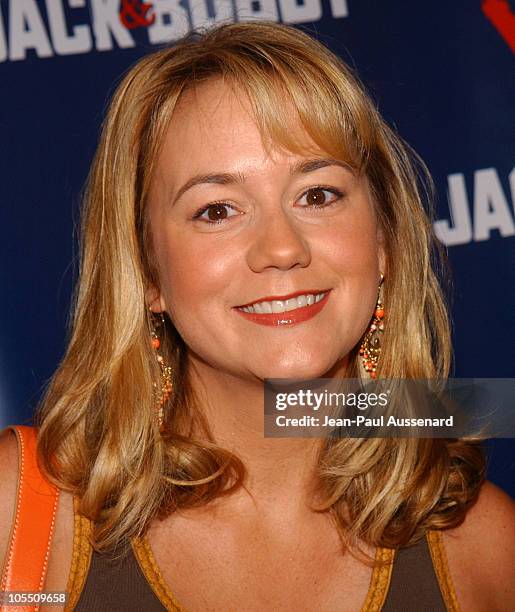Megyn Price during The WB Network's "Jack and Bobby" Rock the Vote Party - Arrivals at Warner Bros. Studios in Burbank, California, United States.