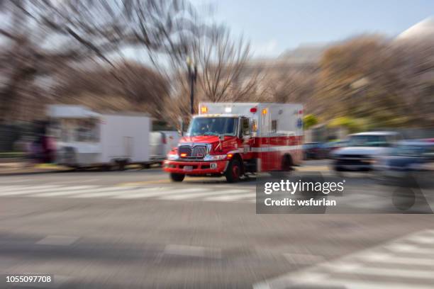 ambulance - ambulance lights stock pictures, royalty-free photos & images