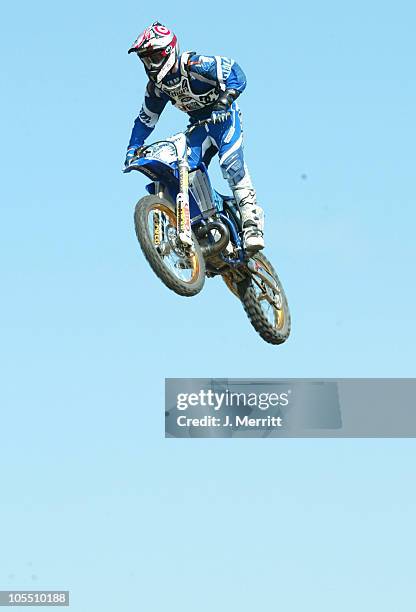 Freestyle Motocross Pro Nate Adams during Butterfinger's Grande Prize "Break Out" Challenge at Hollywood Sports Park in Bellflower, California,...