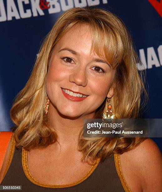 Megyn Price during The WB Network's "Jack and Bobby" Rock the Vote Party - Arrivals at Warner Bros. Studios in Burbank, California, United States.