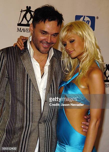 David LaChapelle and Paris Hilton during Post VMA Party Hosted by Sean "P. Diddy" Combs and Guy Oseary - Arrivals at Ice House in Miami, Florida,...