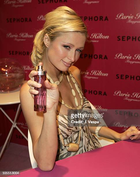 Paris Hilton during Paris Hilton Launches Her Fragrance at Sephora in Paris, France at Sephora in Paris, France.