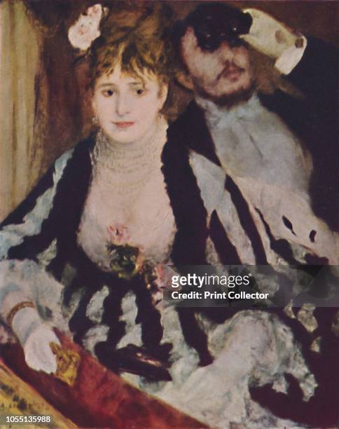 La Loge' . 'La Loge' : a couple watch a performance. Renoir's brother Edmond and Nini Lopez, a model from Montmartre known as 'Fish-face', posed for...