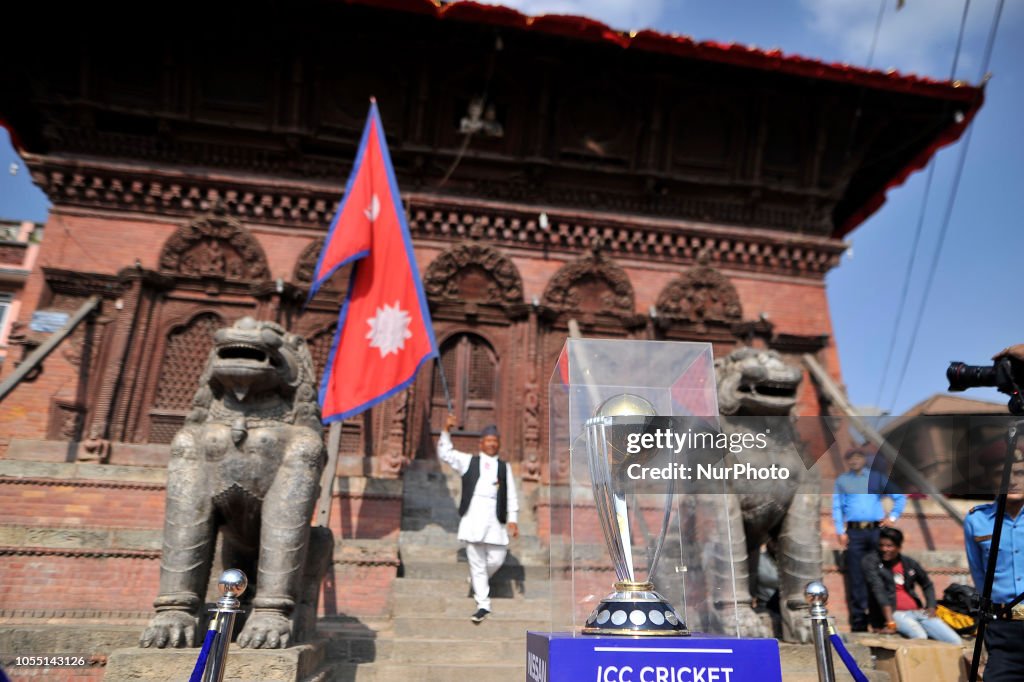 ICC Cricket World Cup Trophy In Basantapur