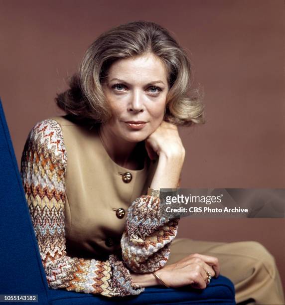 Murder Once Removed, a made for TV movie. Originally broadcast October 29, 1971. Pictured is Barbara Bain .