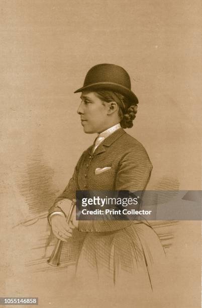 The Countess of Yarborough', 1879. Victoria Alexandrina, Countess of Yarborough , race horse trainer and Joint Master of the Brocklesby Hounds. From...