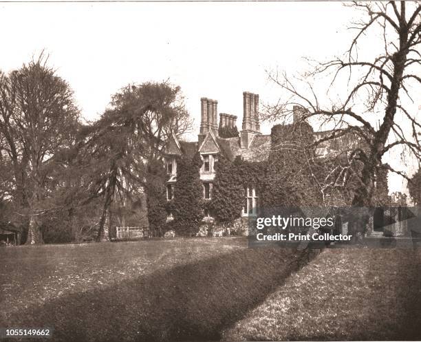 Manor House, Stoke Poges, Buckinghamshire, 1894. Large Tudor brick-built house with numerous chimneys and gables dating from the 16th century. King...
