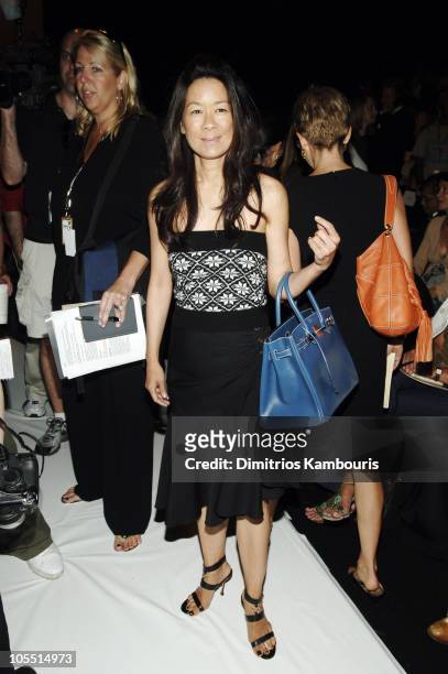 Helen Lee Schifter during Olympus Fashion Week Spring 2006 - Michael Kors - Front Row and Backstage at Bryant Park in New York City, New York, United...