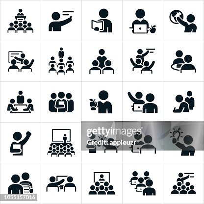 Teachers, Professors and Instructors Icons Teachers, Professors and Instructors Icons
